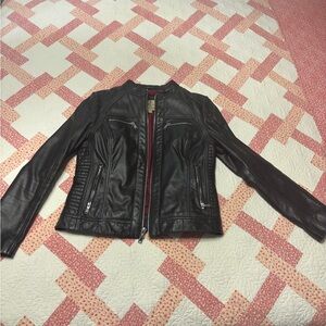 Wilson Leather Vintage Women's Dark Leather Jacket